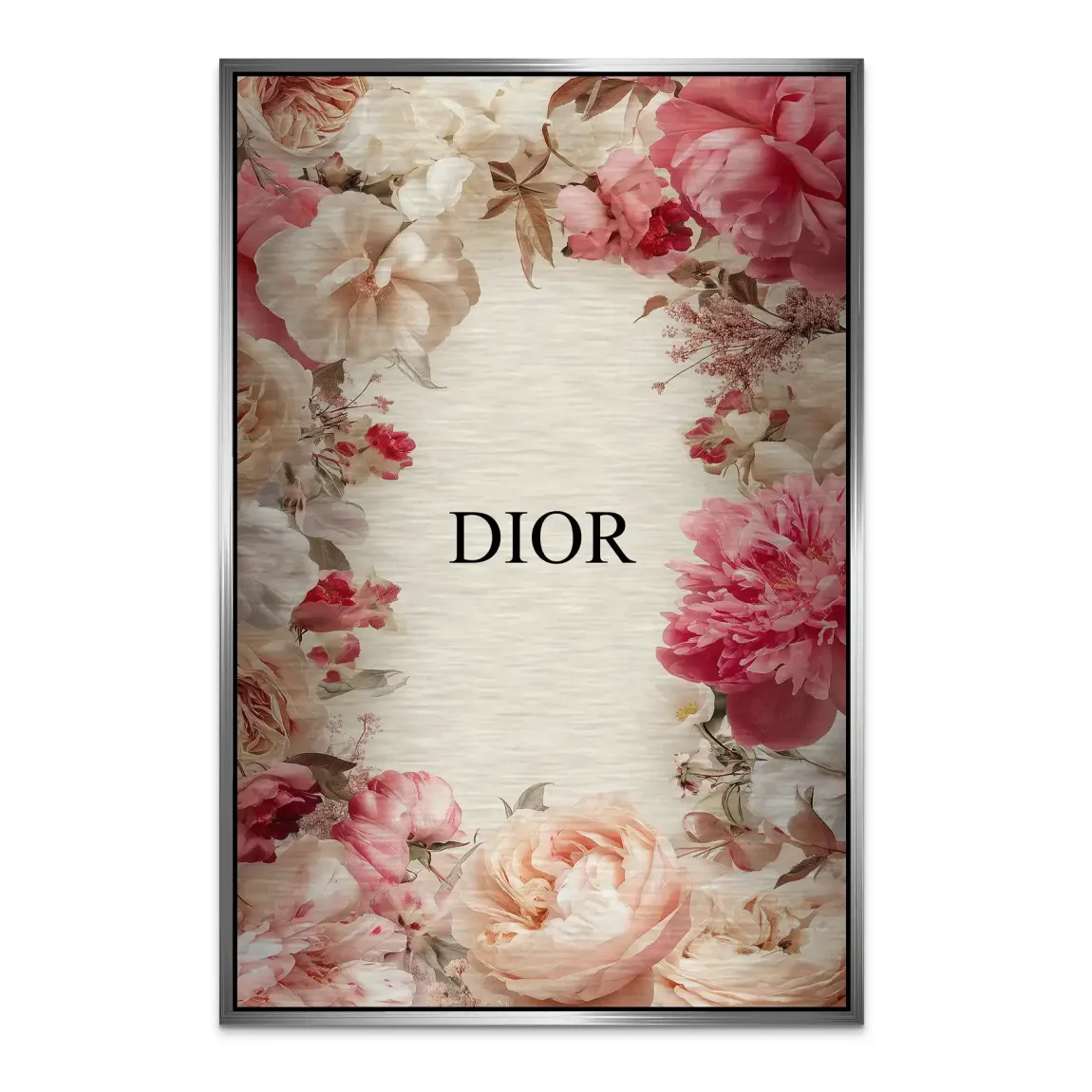 Floral Couture Alu Dibond Bild gebürstet