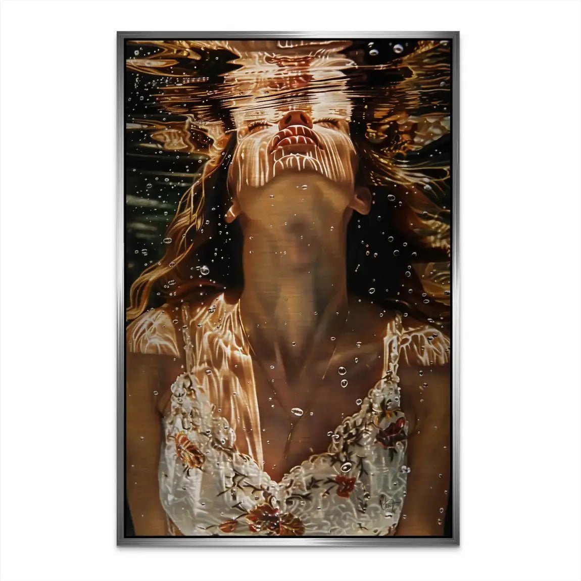 Unter Wasser Beauty Alu Dibond Gebürstet INGALERIE