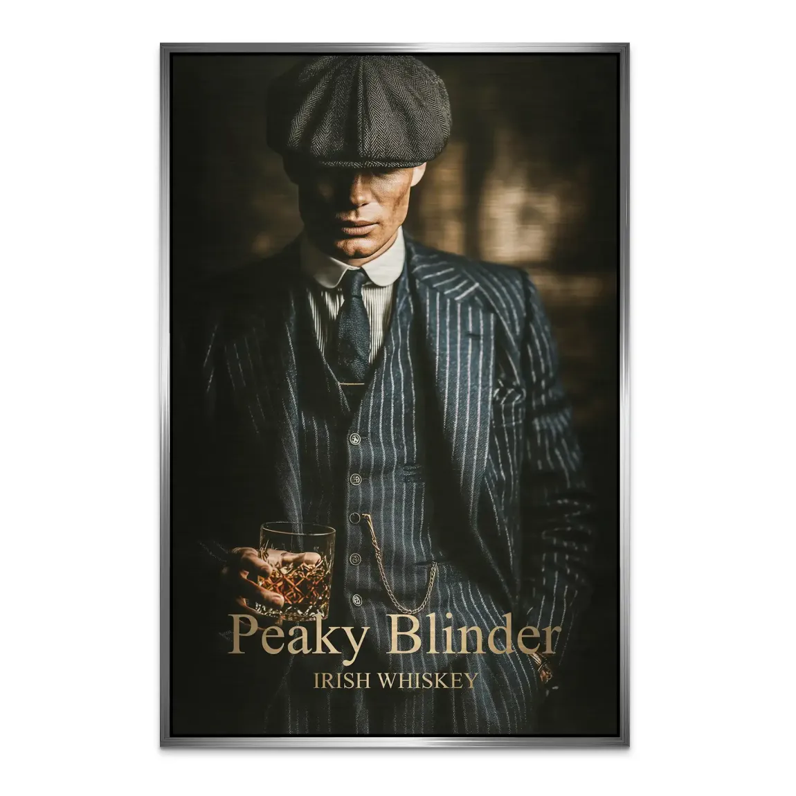 Thomas Shelby Peaky Blinder Alu Dibond Bild gebürstet
