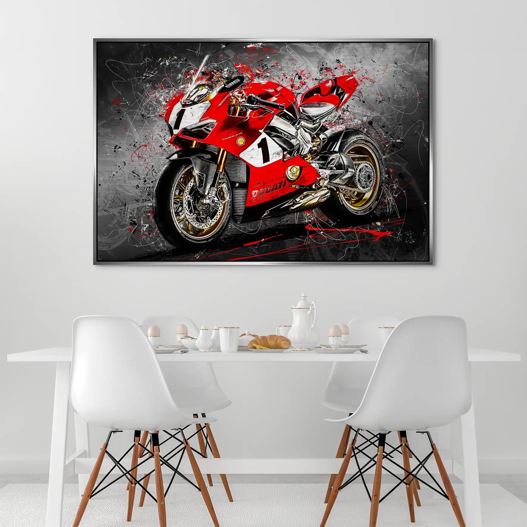 Ducati 916 Anniversario Abstrakt AluDibond Gebürstet INGALERIE