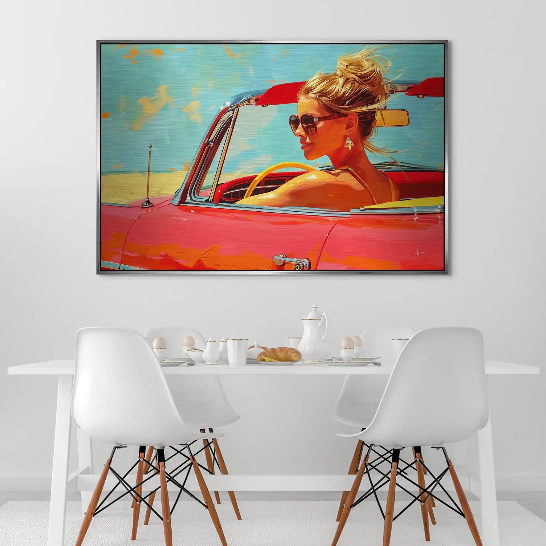 Roadtrip Pop Art AluDibond Gebürstet INGALERIE