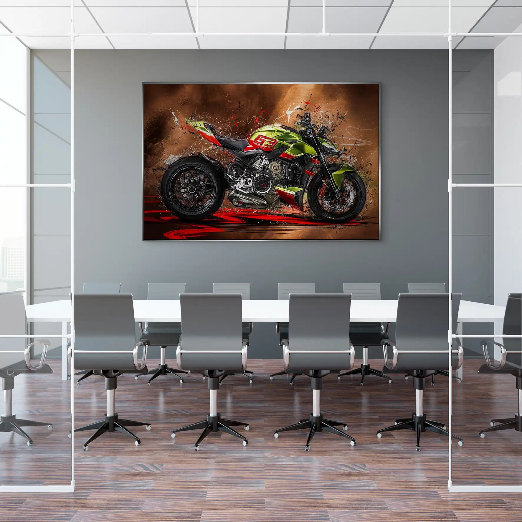 Ducati Streetfighter Lambo AluDibond Gebürstet INGALERIE