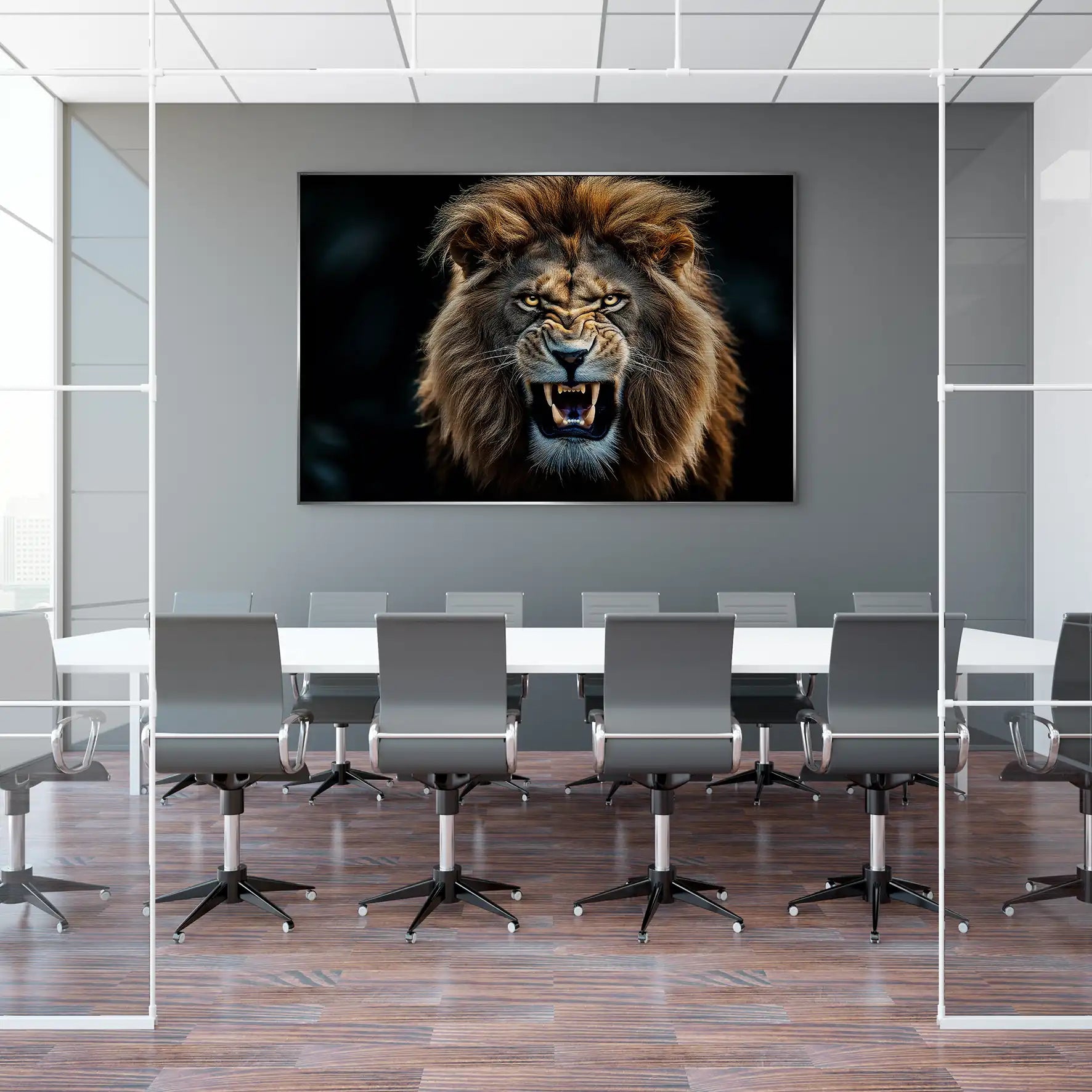 Angry Lion AluDibond Gebürstet INGALERIE
