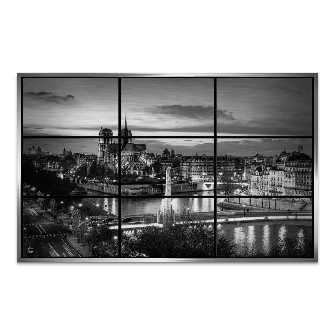 Paris Lights Noir Alu Gebürstet