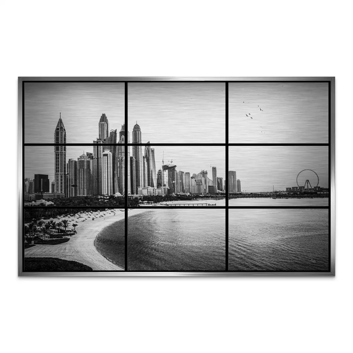 Dubai Noir Horizon AluDibond Gebürstet