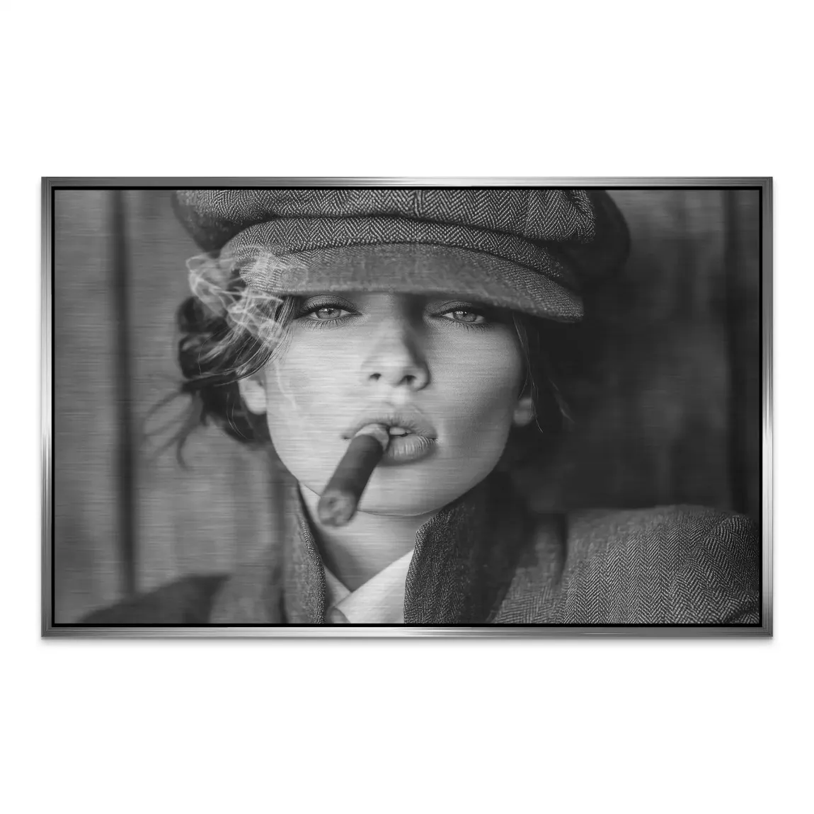 Femme Smoke AluDibond Gebürstet