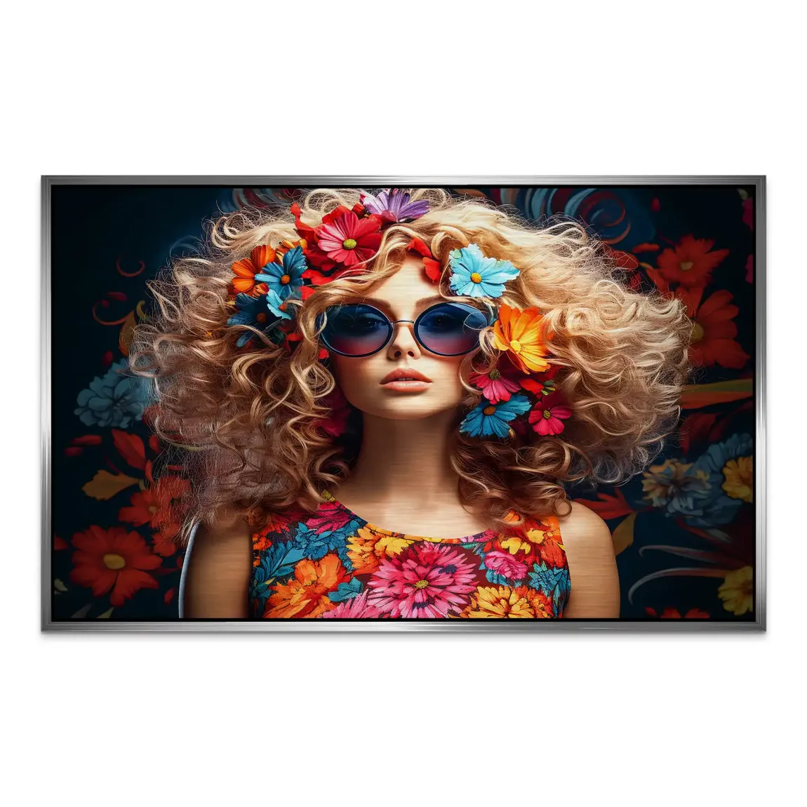 Boho Flower Soul Alu Dibond Gebürstet