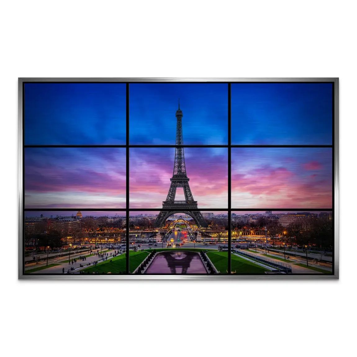 Evening Glow Paris Alu Gebürstet