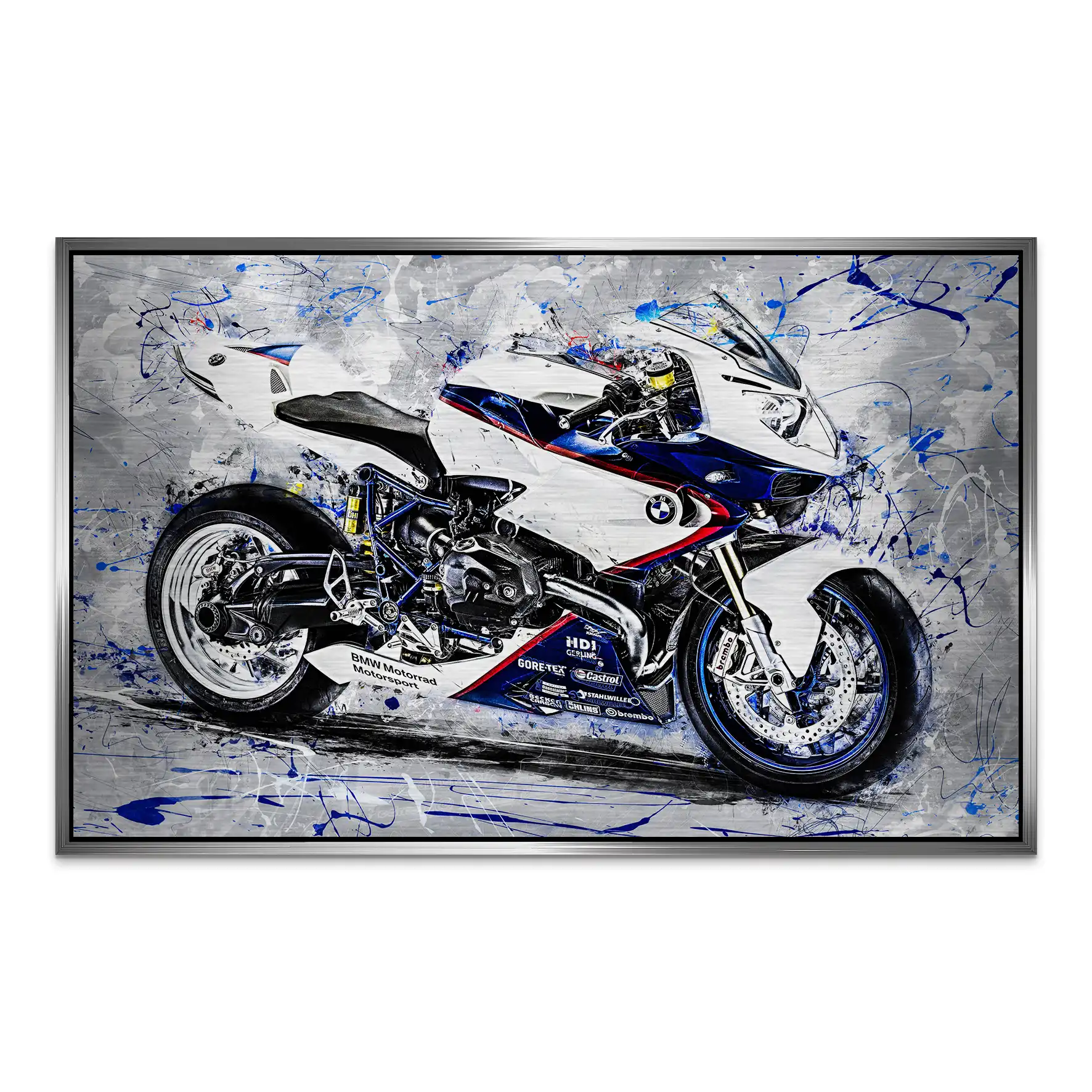 BMW HP2 Sport Abstrakt Alu Gebürstet Bild INGALERIE