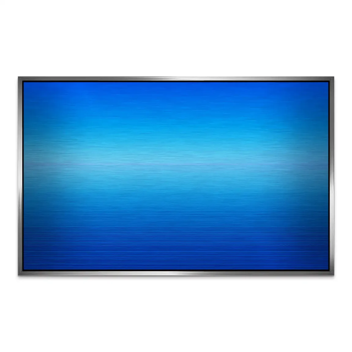 Blauer Horizont Aluminiumbild gebürstet