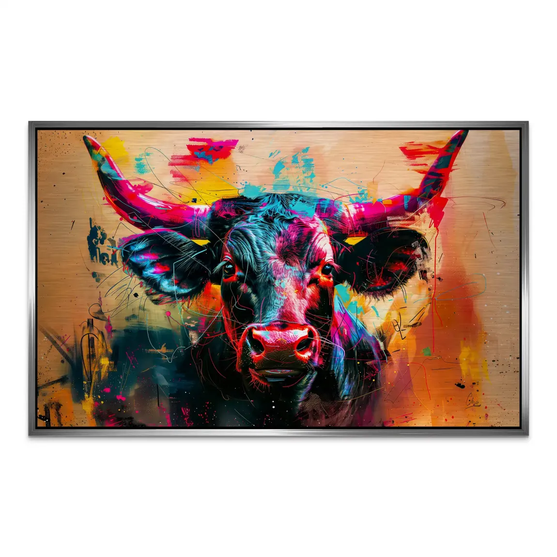 Majestic Bull AluDibond Gebürstet