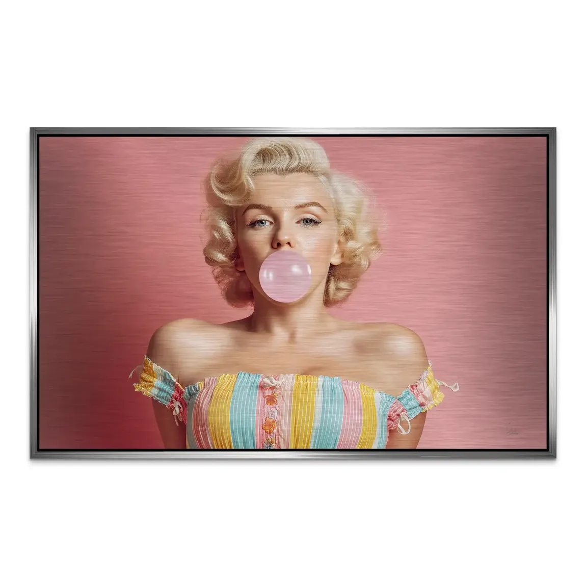 Marilyn Monroe Candy Pop AluDibond Gebürstet