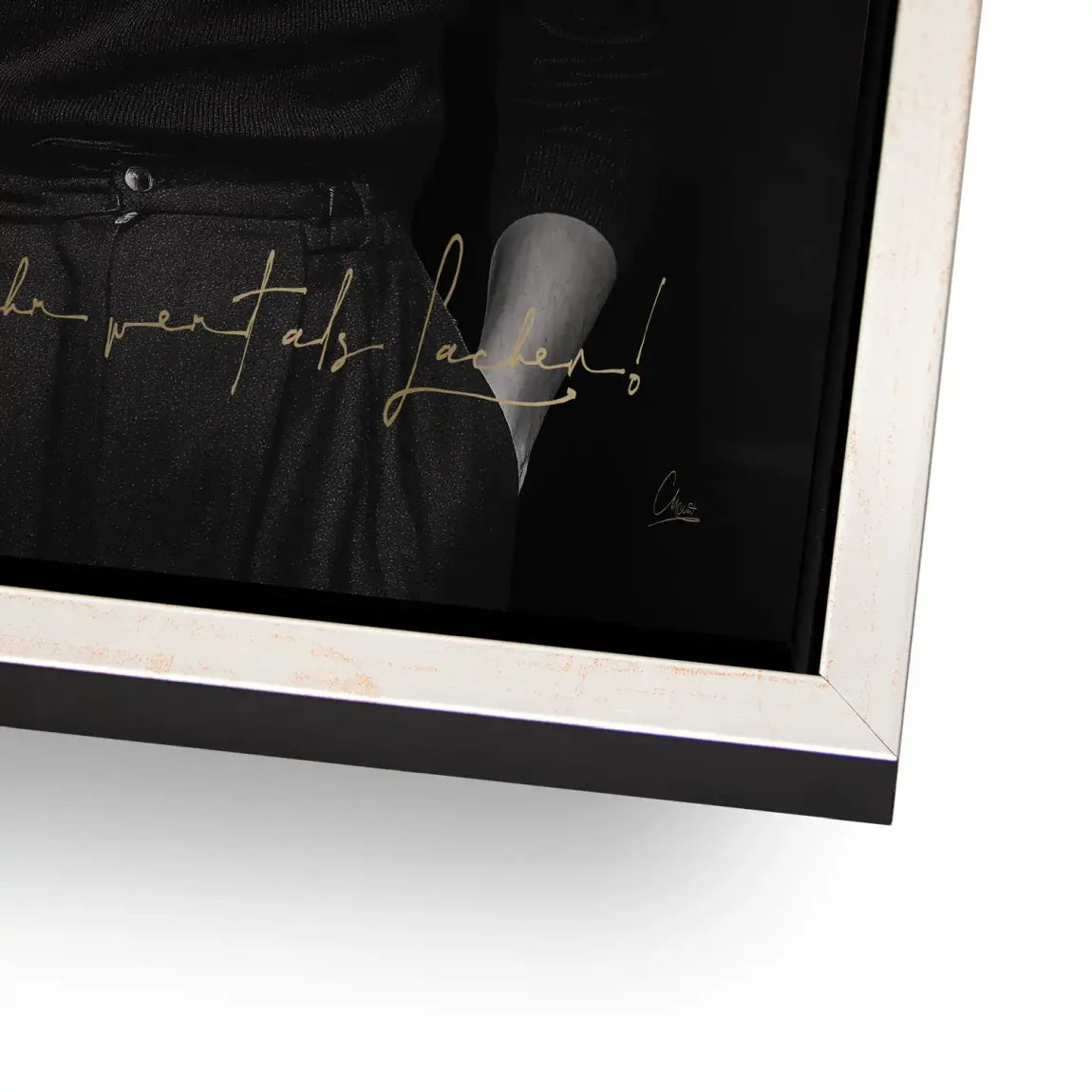 Frida Kahlo stilles Lächeln Alu Gebürstet Bild