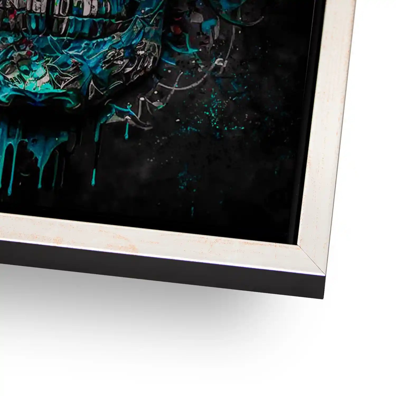 Totenkopf Silver Style Aludibond Gebürstet INGALERIE