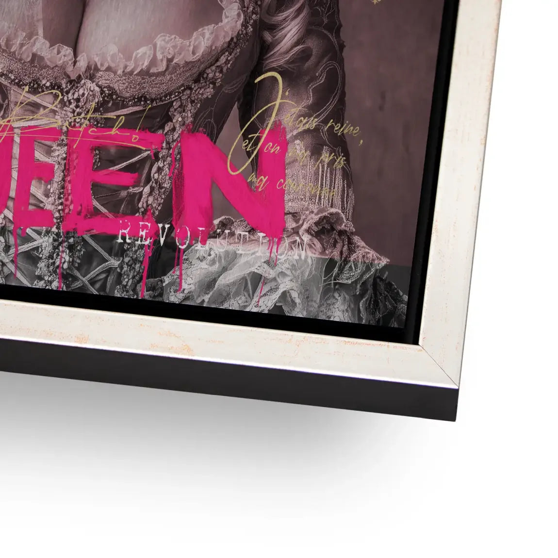 Marie Antoinette Queen Pop Art Alu Gebürstet Bild