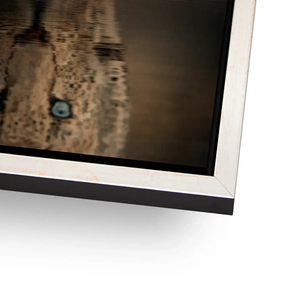 Silent Leopard Alu Gebürstet Bild