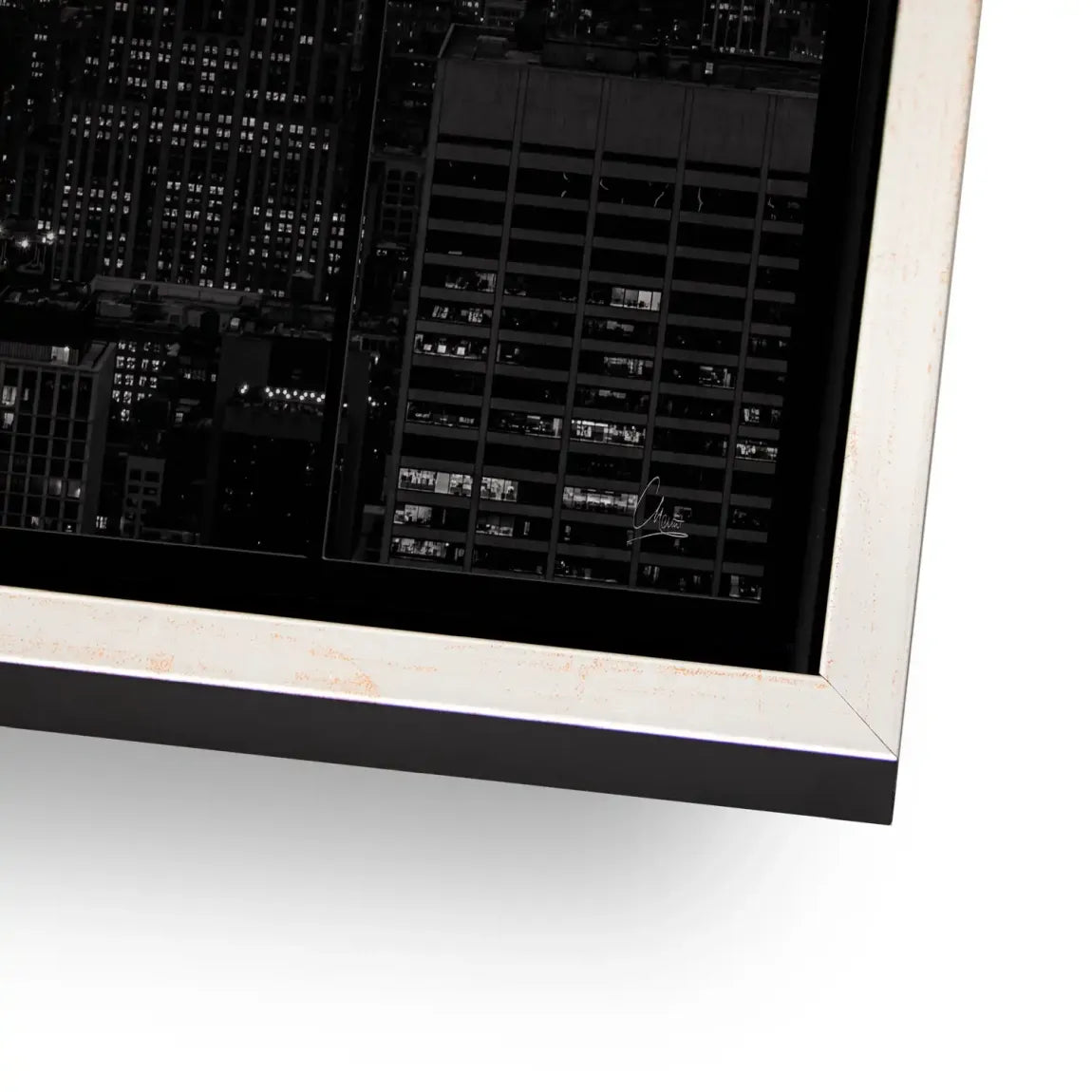 Midnight Crown New York Alu Gebürstet Bild