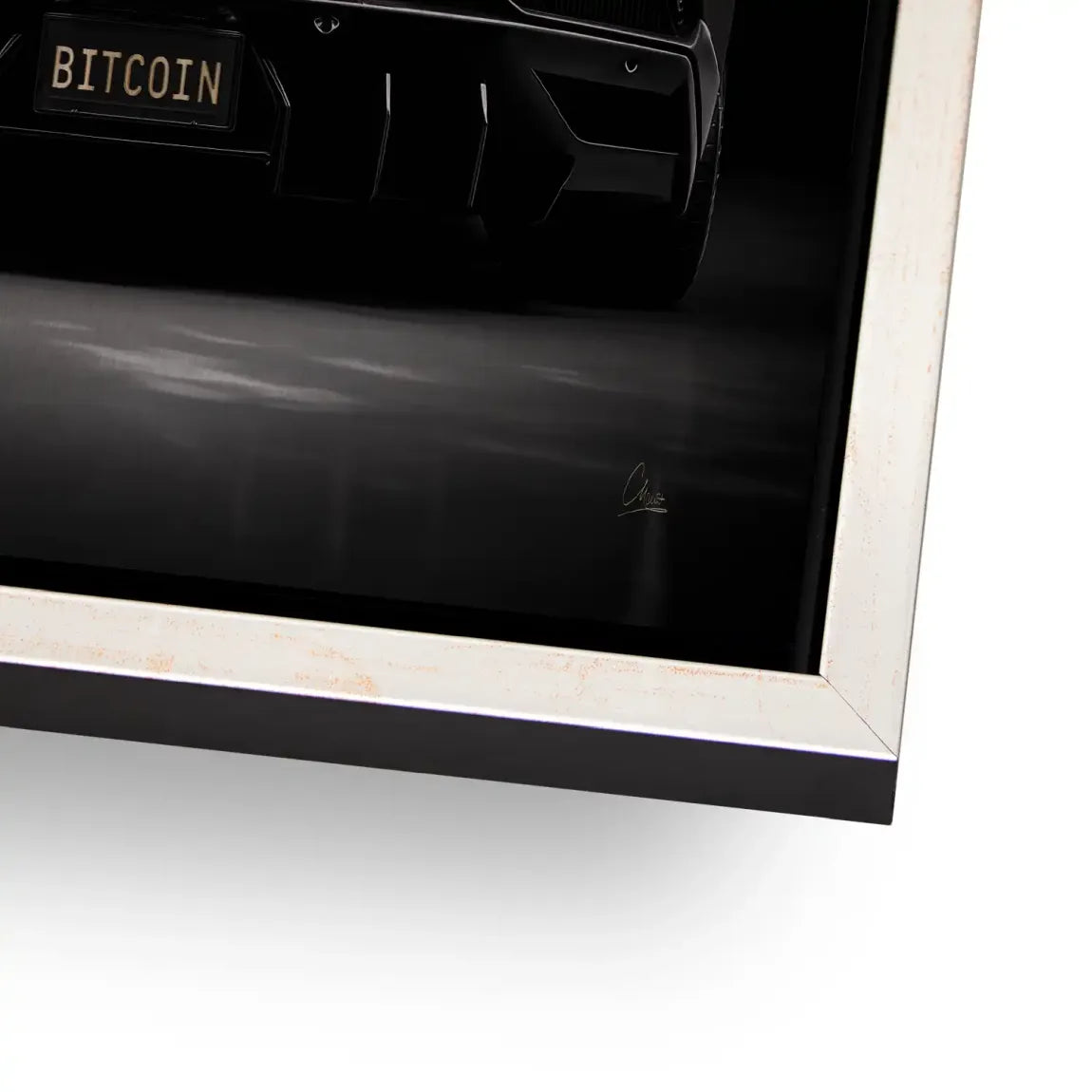 Lambo Bitcoin Alu Gebürstet Bild