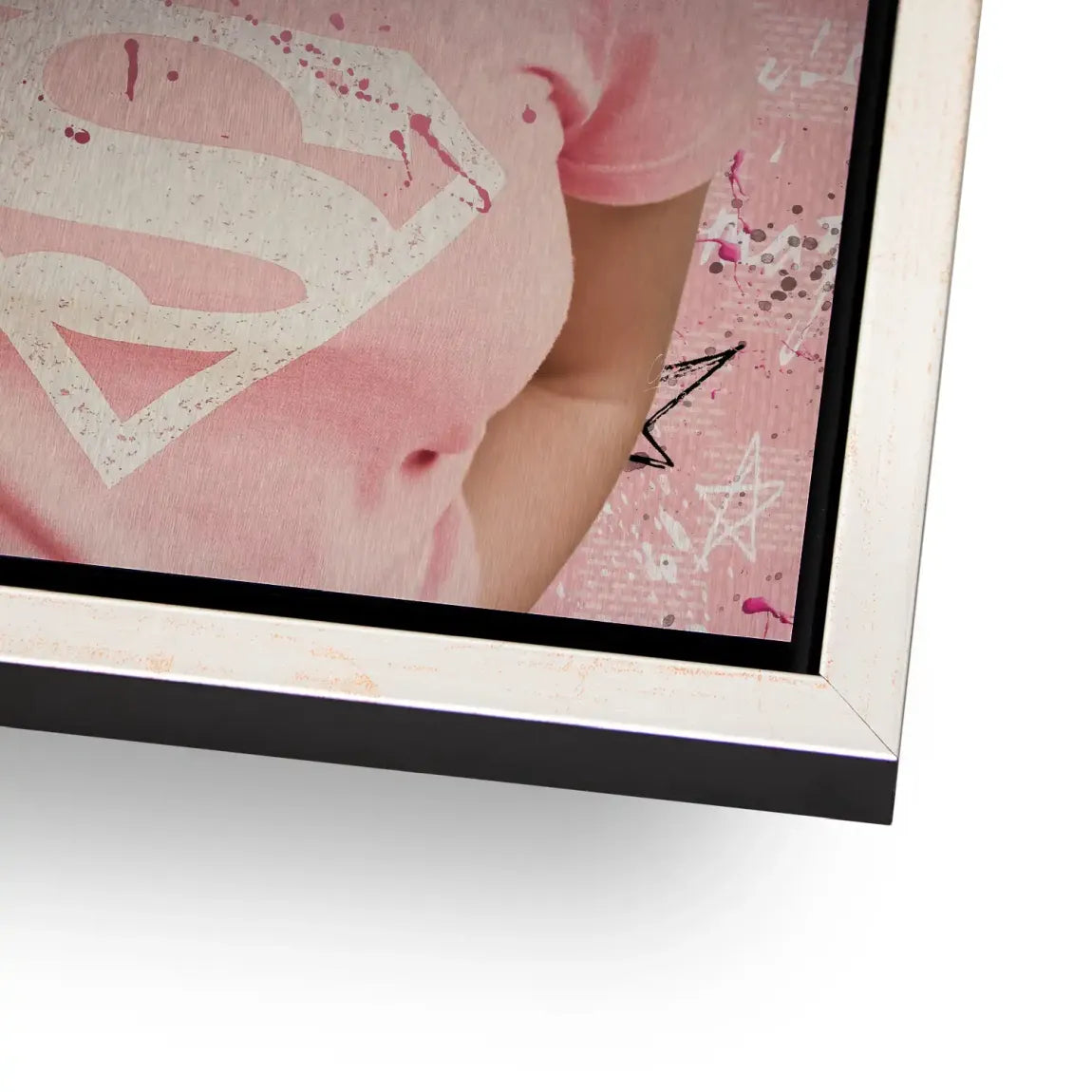 Marilyn Monroe Superman Aluminiumbild gebürstet