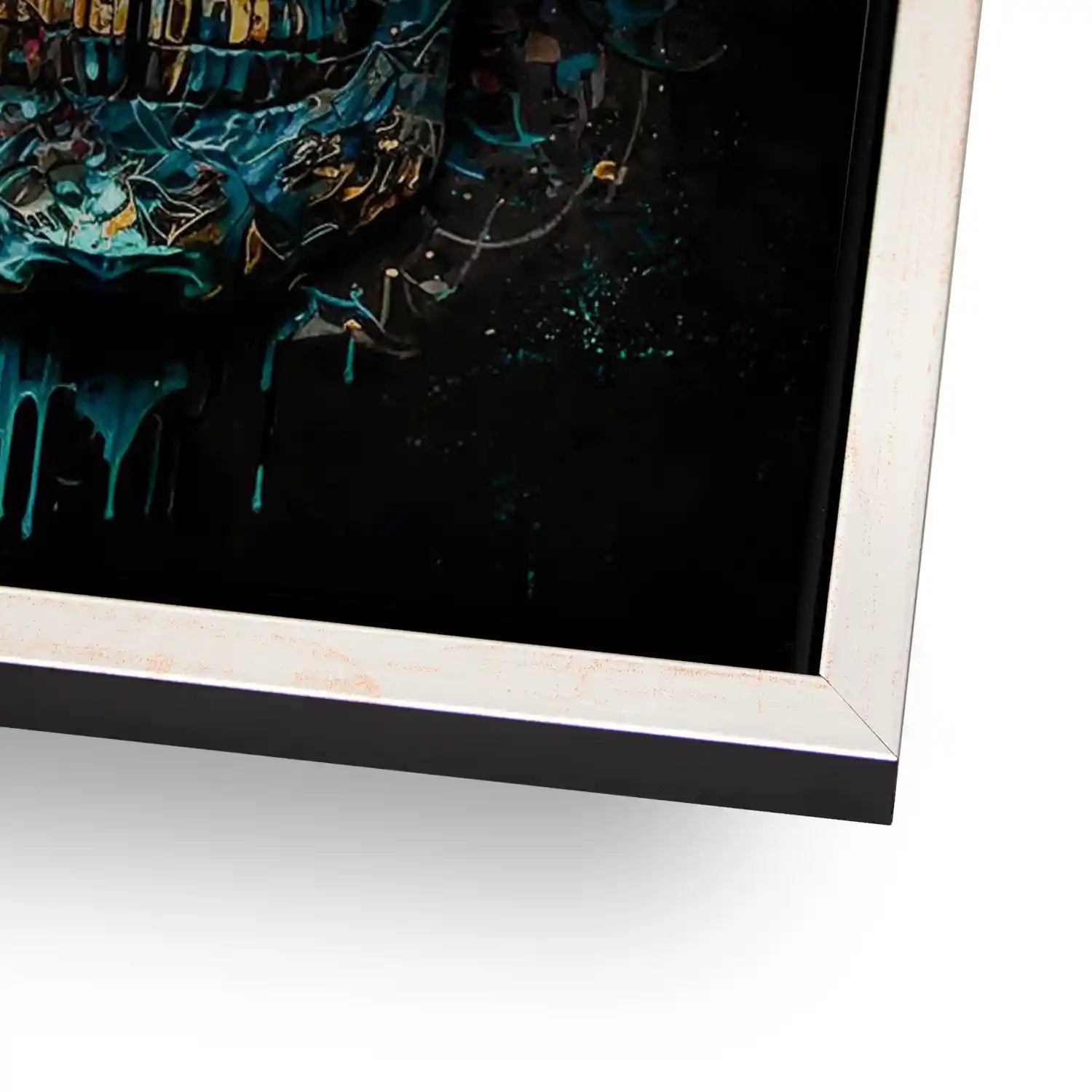 Totenkopf Gold Style Alu Dibond Gebürstet INGALERIE