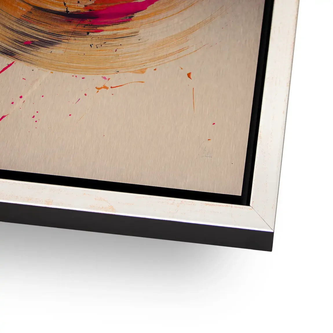 Bewegte Farbe Abstrakt Alu Gebürstet Bild