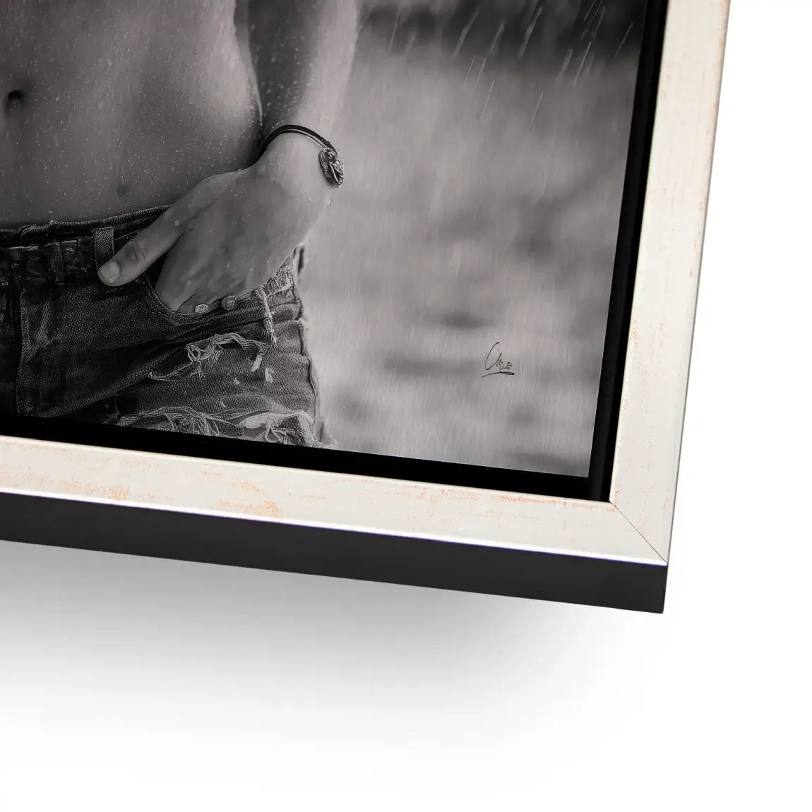 Summer Rain Alu Gebürstet Bild