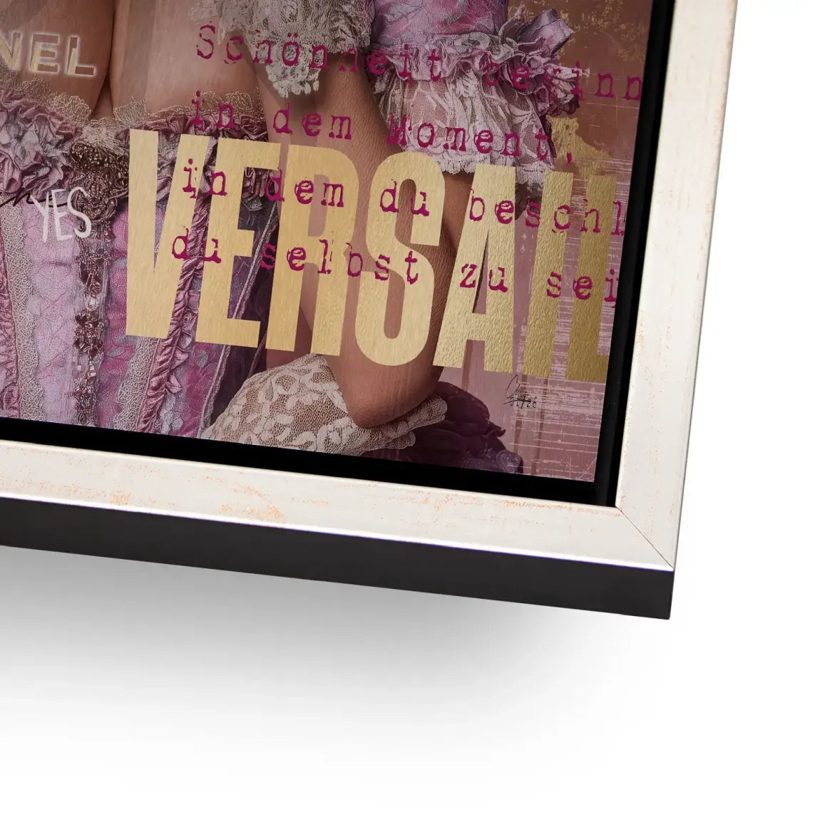 Marie Antoinette Popart Alu Gebürstet Bild