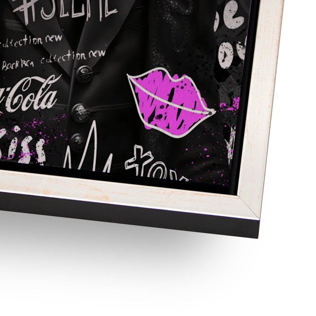 Karl Pop Art Style Aludibond Brush Bild INGALERIE