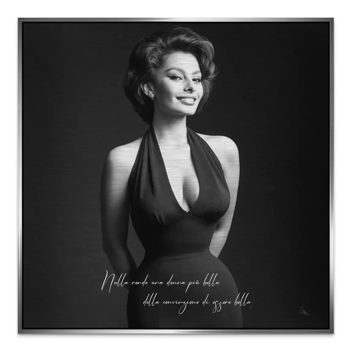 Sophia Diva Aluminiumbild gebürstet
