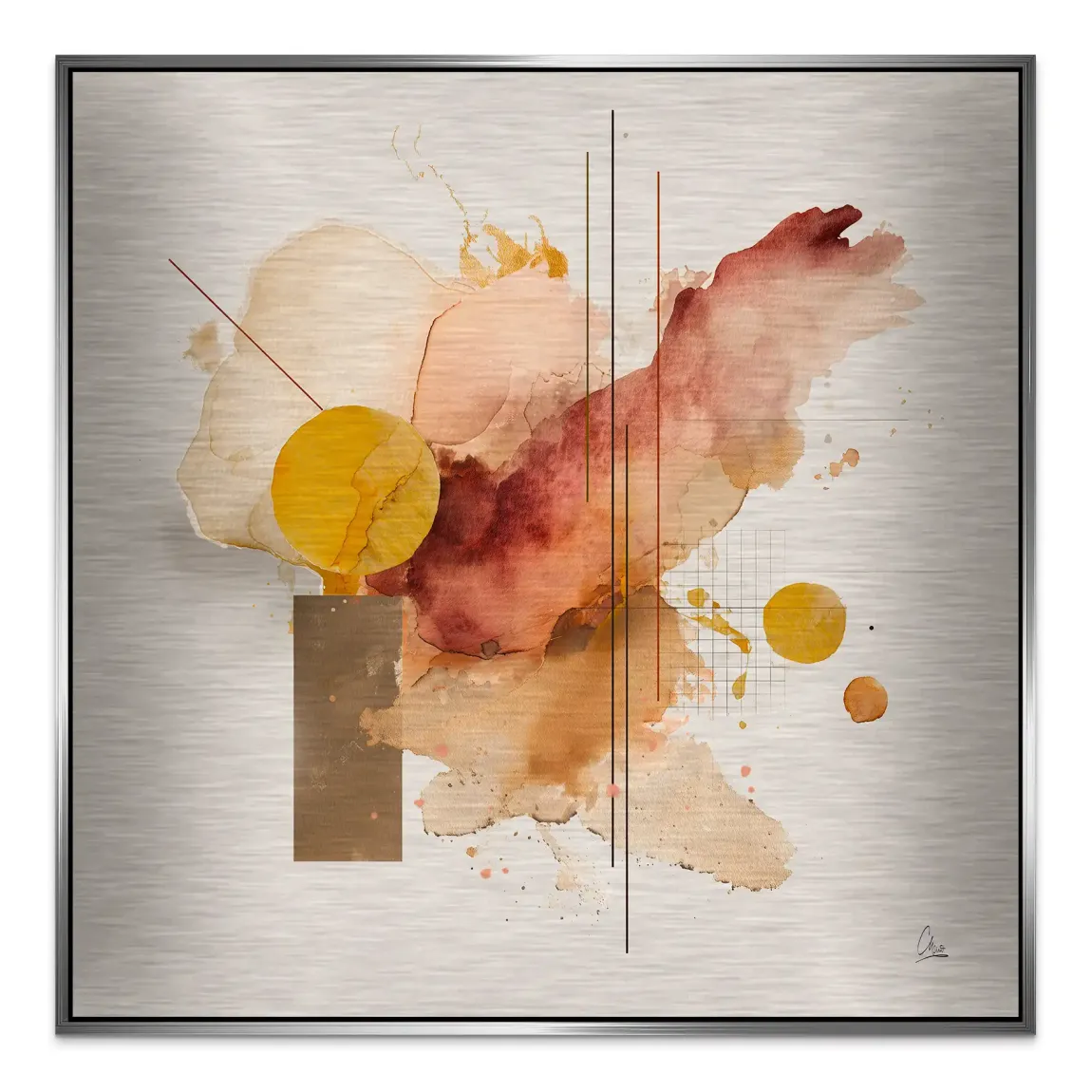 Amber Flow Alu Gebürstet Bild