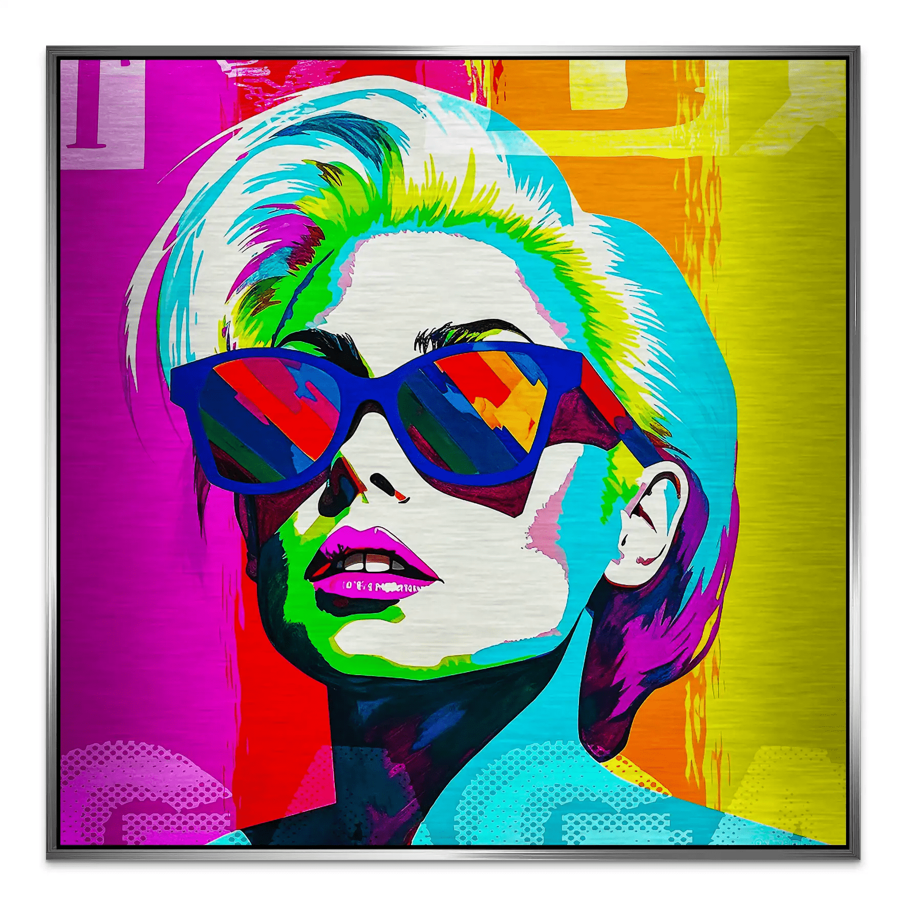 Lady G. Pop Art Alu Gebürstet INGALERIE