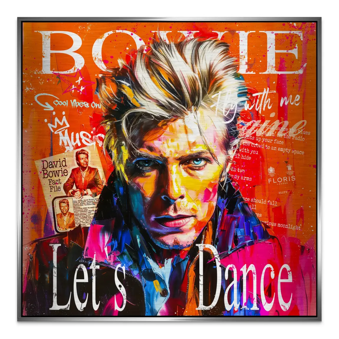 David Bowie Sound and Color Alu Gebürstet Bild