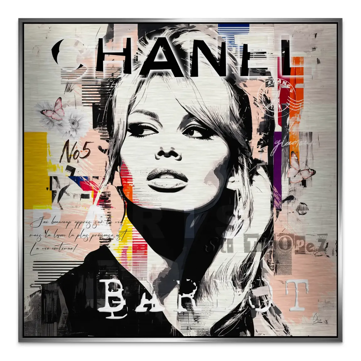 Bardot Ikone Alu Gebürstet Bild