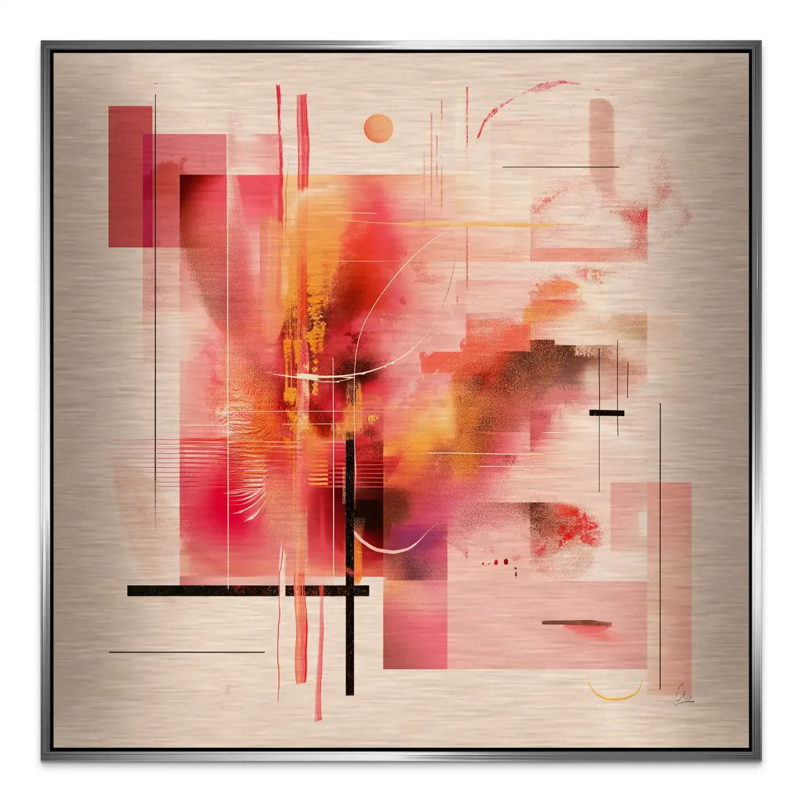 Infinite Glow Alu Gebürstet Bild