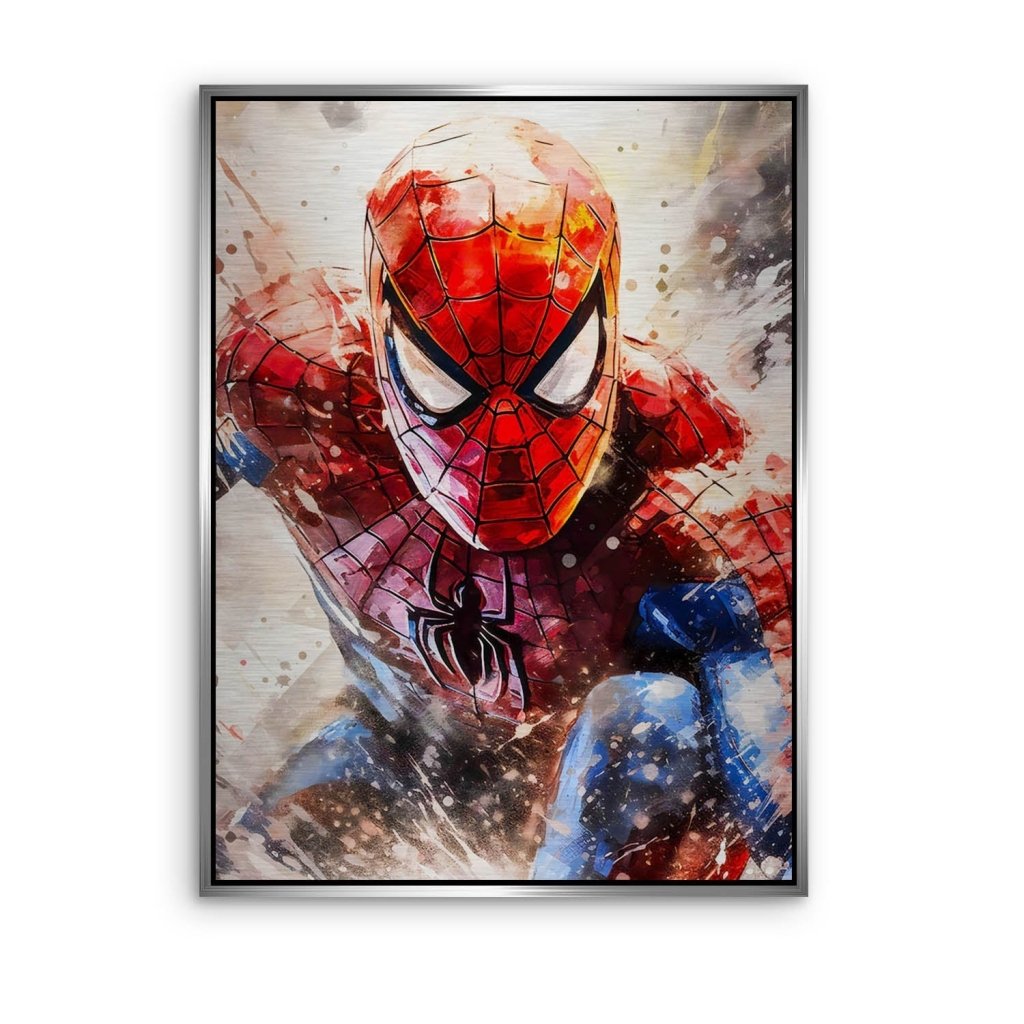 Pop Art Aludibond Brush Spiderman Abstrakt INGALERIE