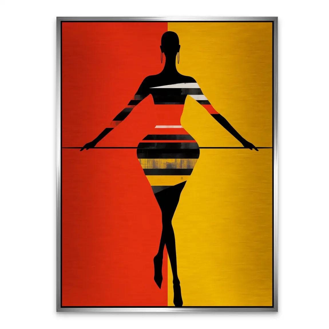 Balance der Elemente Alu Gebürstet Bild INGALERIE