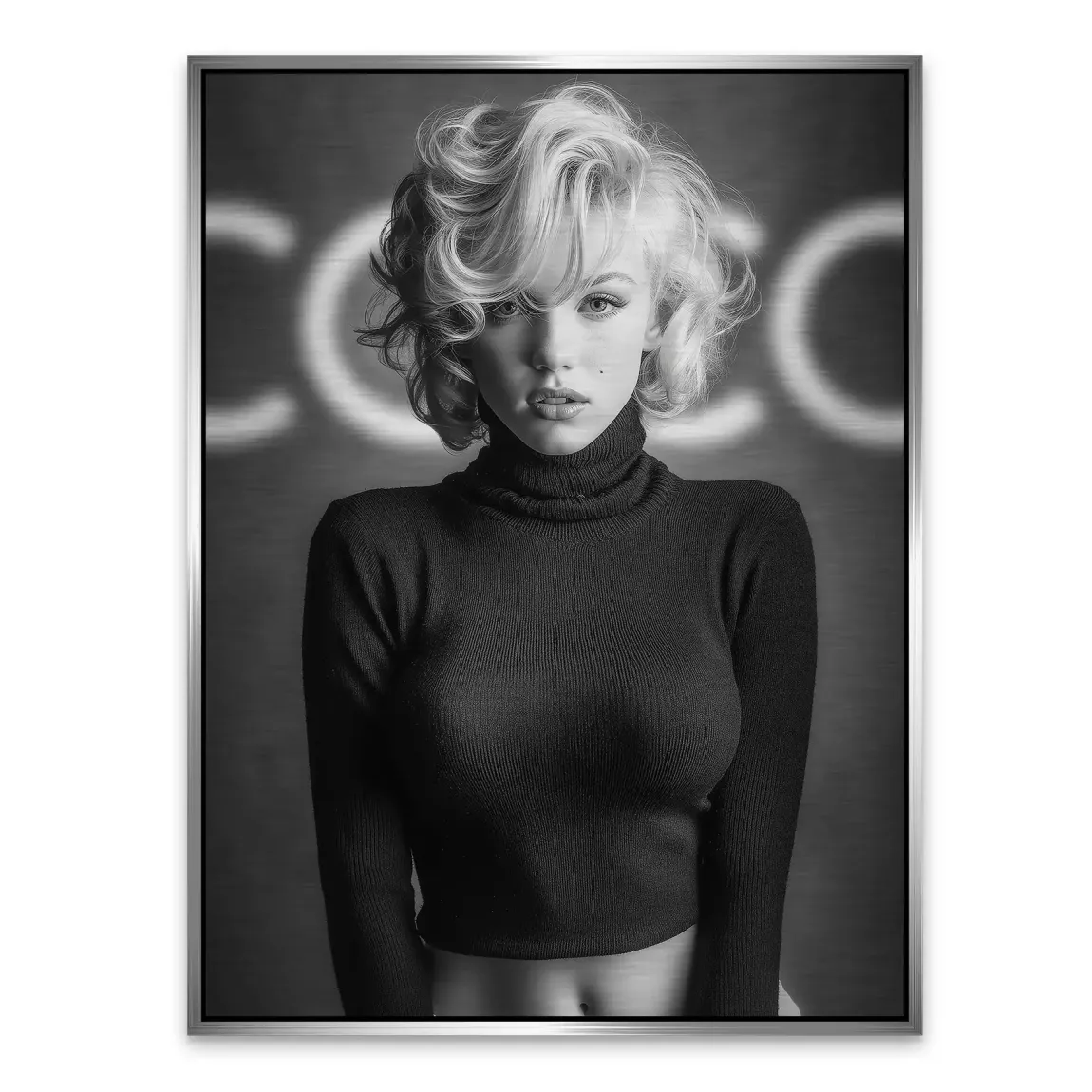 Marilyn Coco Glamour Alu Gebürstet Bild