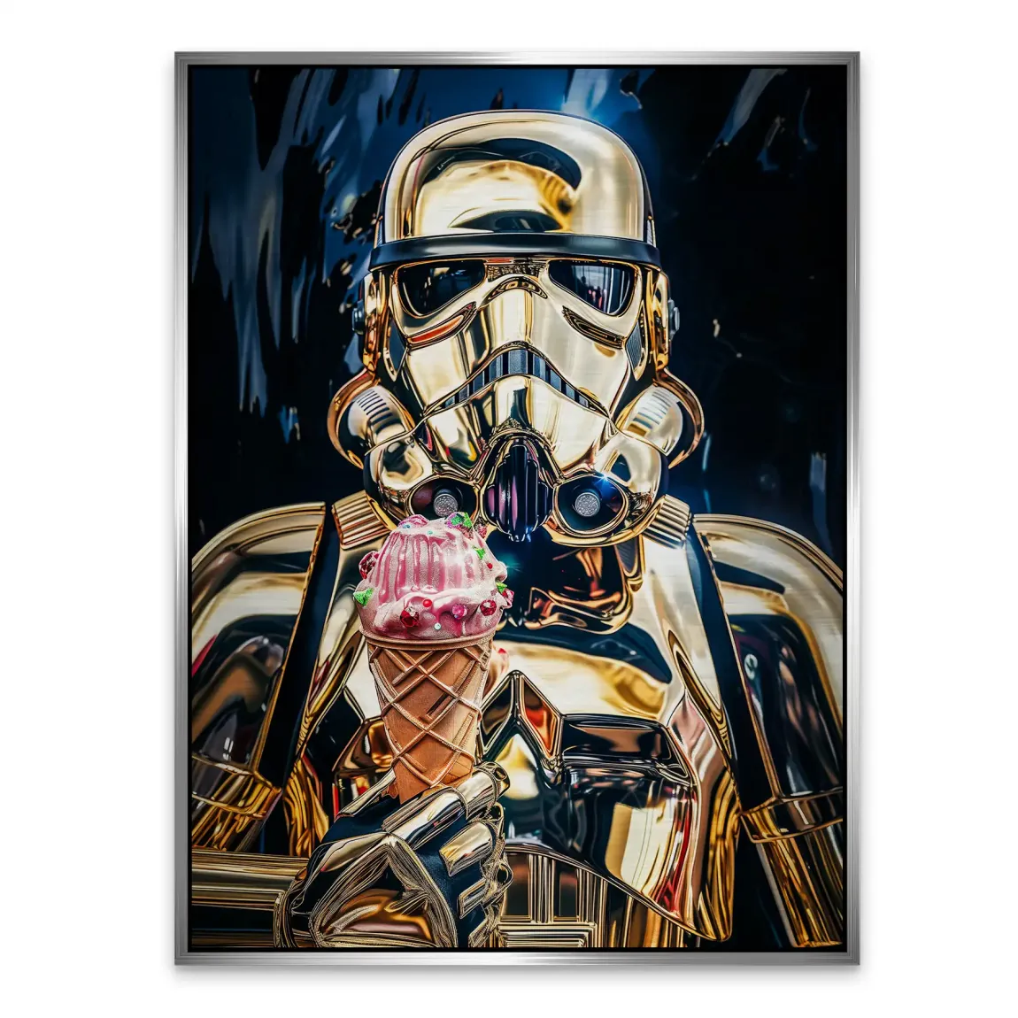 Stormtrooper Eis Aluminiumbild gebürstet