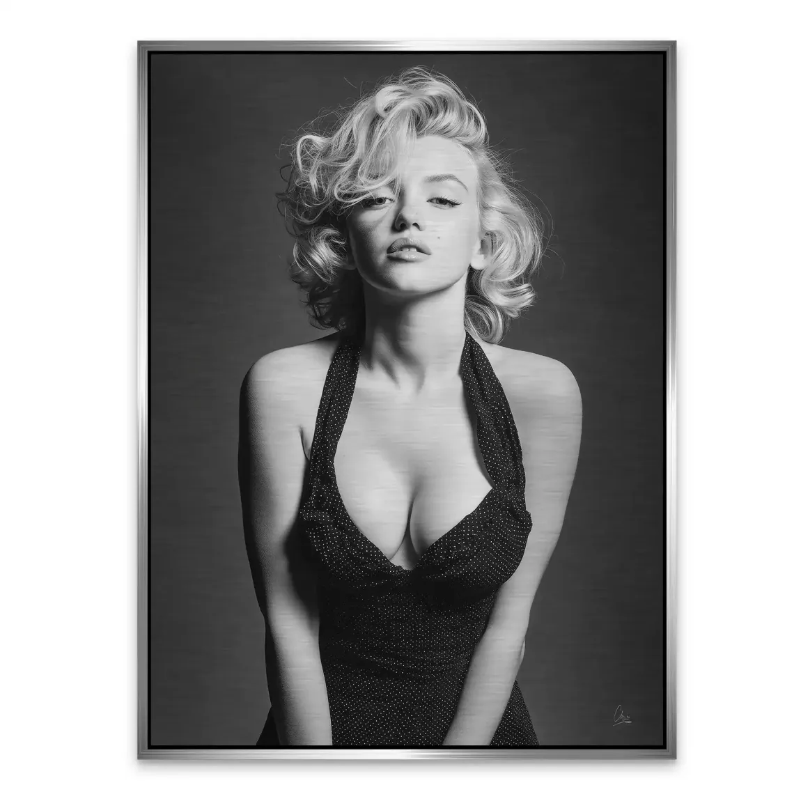 Marilyn Monroe Charm Alu Gebürstet Bild