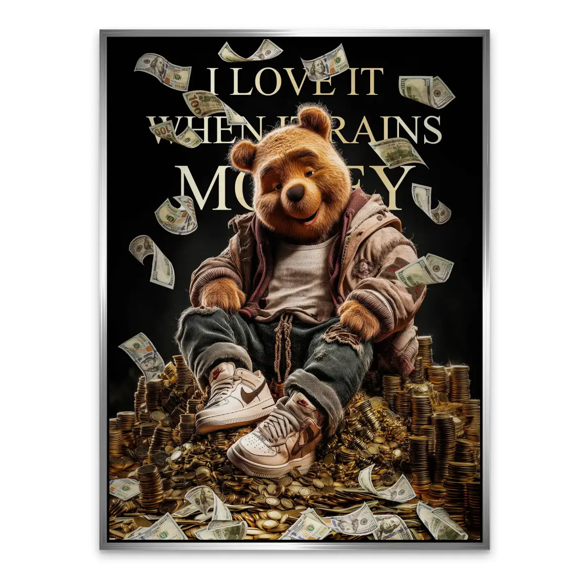 Winnie Puuh Rich Dreams Aludibond Gebürstet INGALERIE