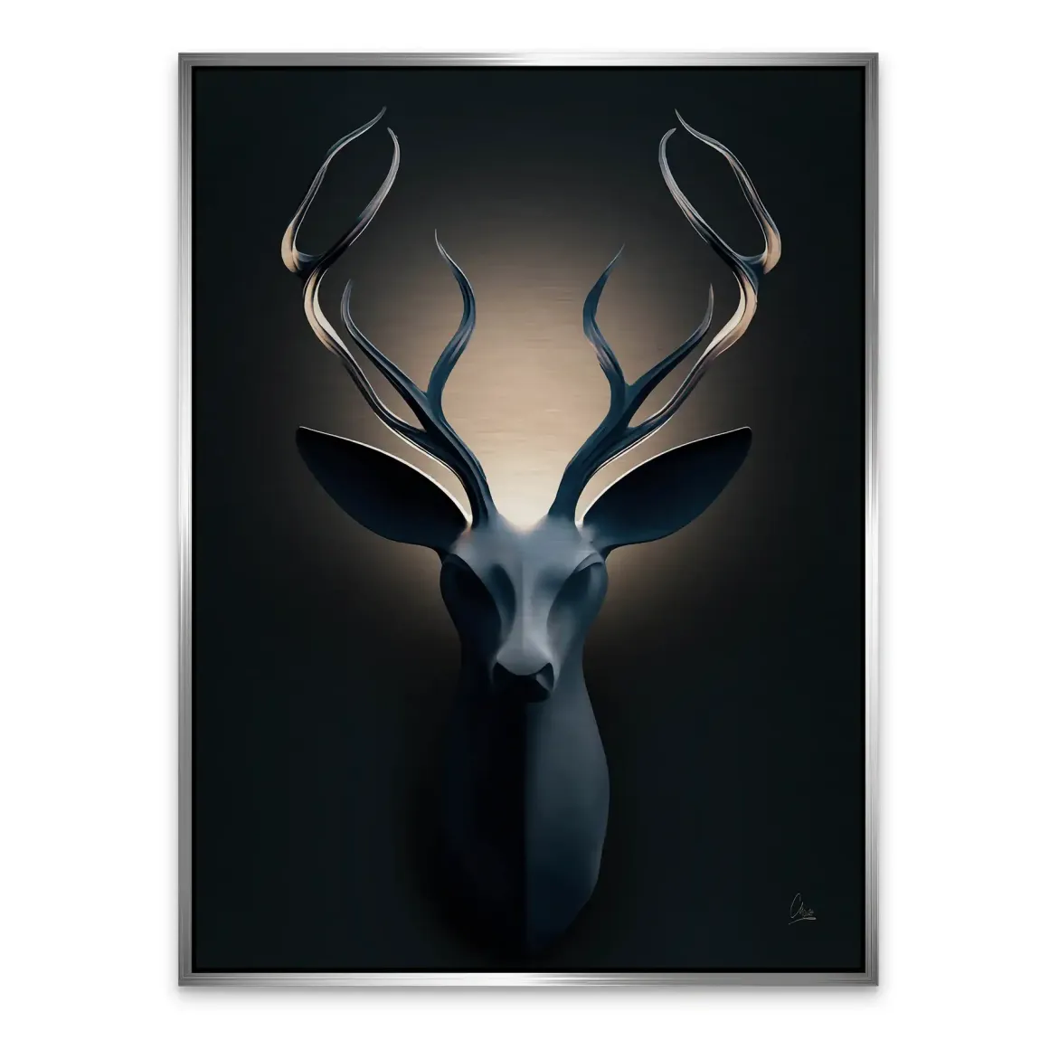 Majestätischer Hirsch Alu Gebürstet Bild