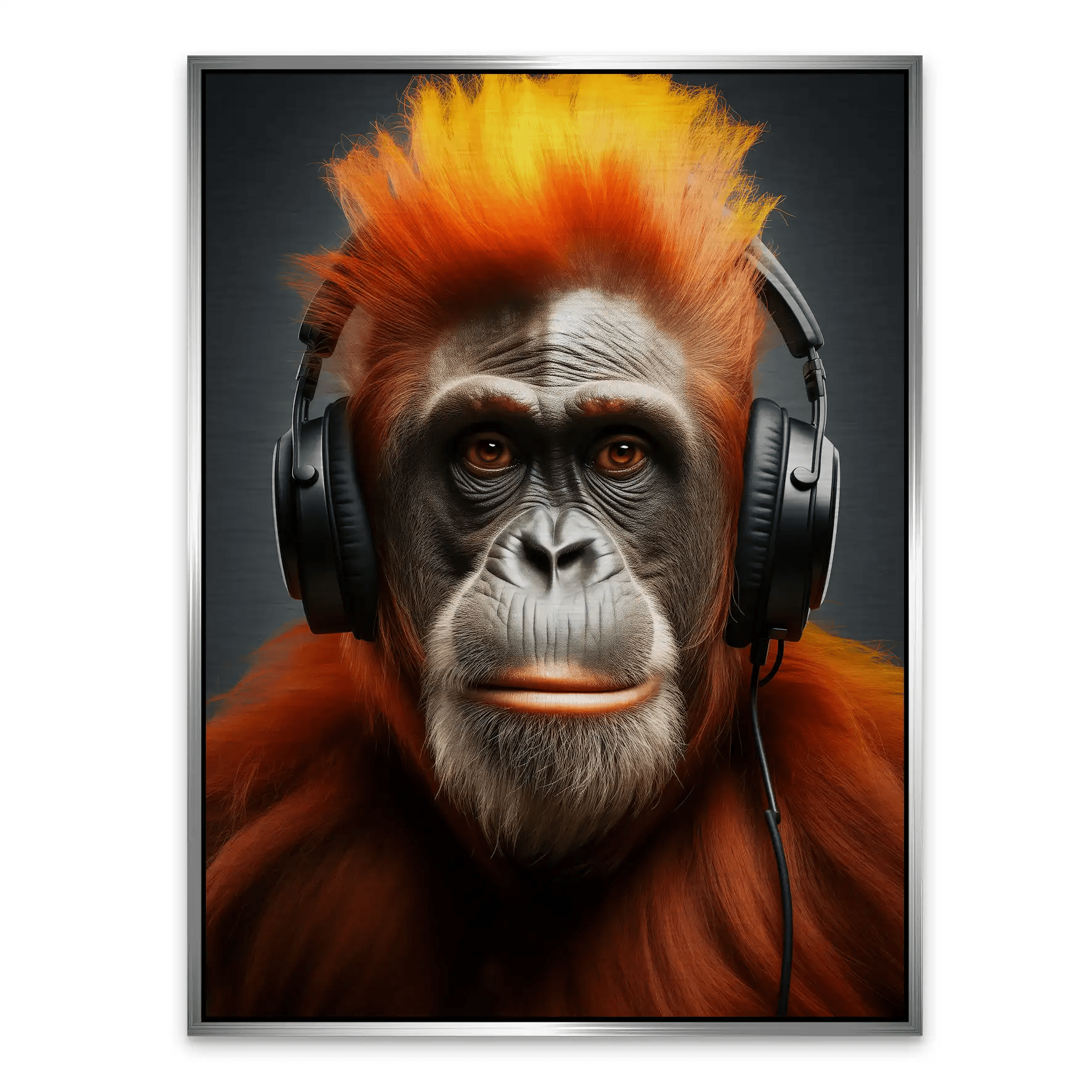 Music Monkey Aludibond Gebürstet INGALERIE