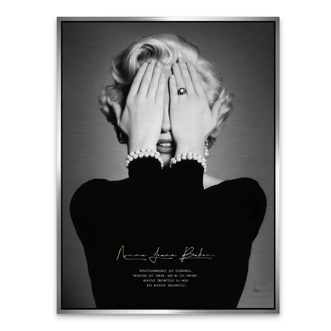 Marilyn Monroe Norma Jeane Alu Gebürstet Bild