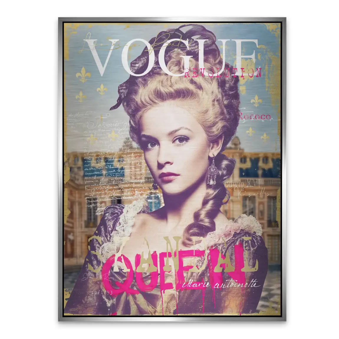Marie Antoinette Vogue Alu Gebürstet Bild
