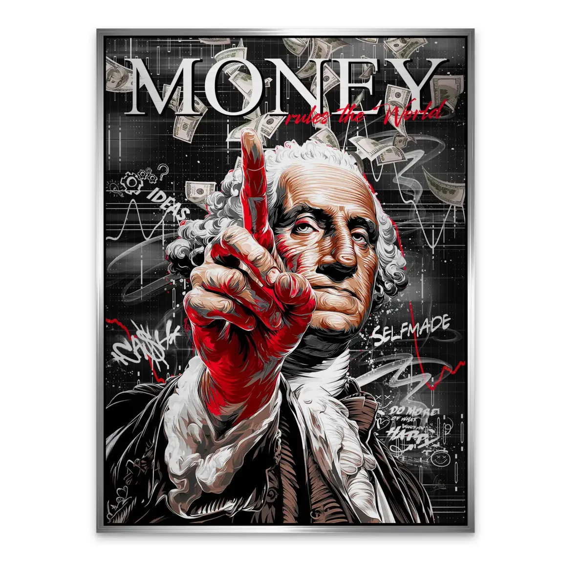 Money Leader Wallstreet Alu Gebürstet Bild