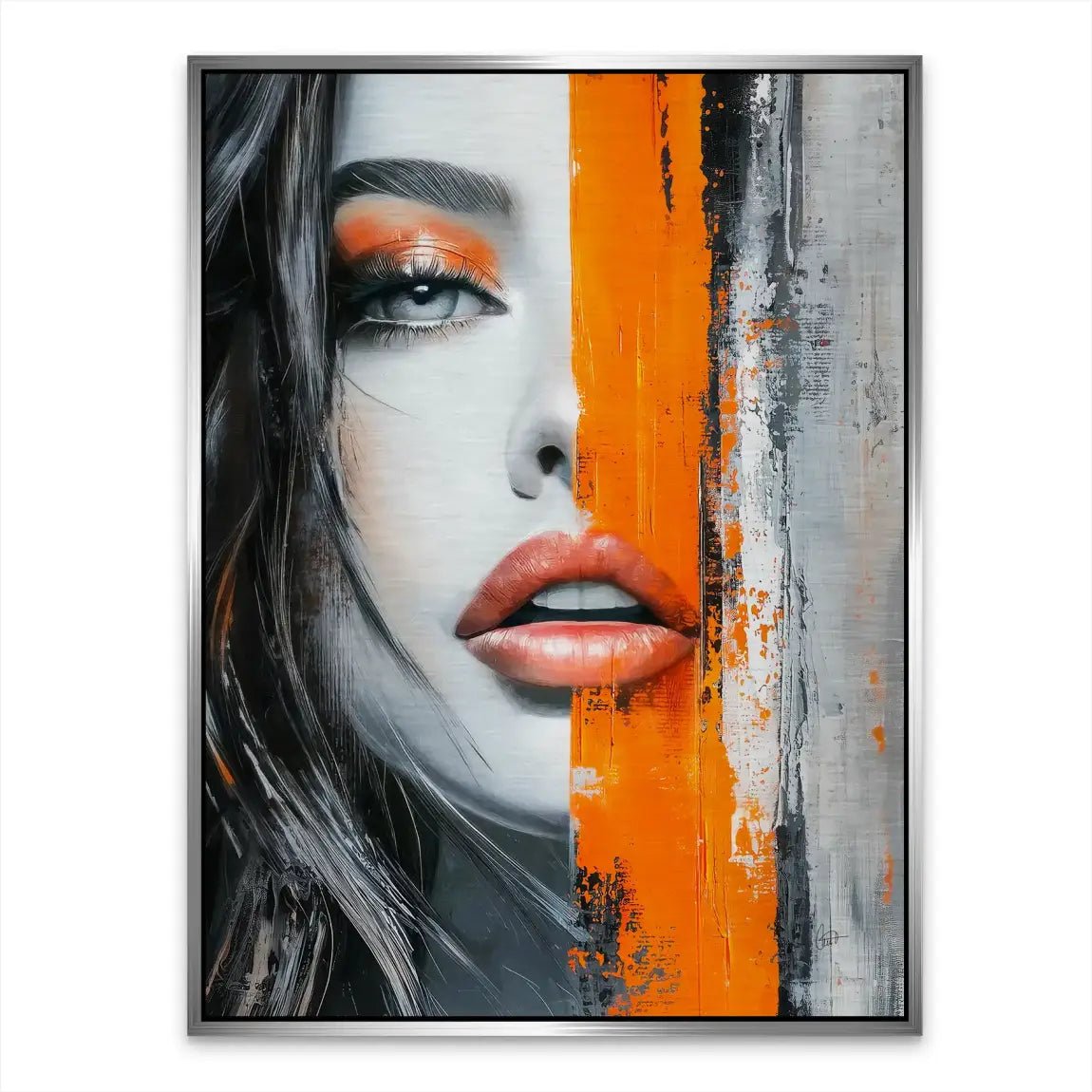 Orange Beauty Nr.2 Aludibond Gebürstet INGALERIE
