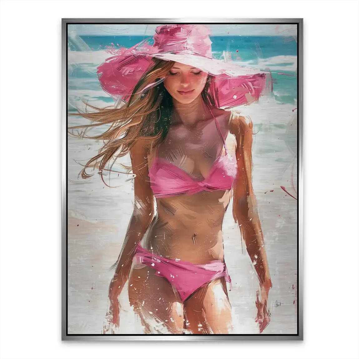 Summer Beach Beauty Nr.4 Aludibond Gebürstet INGALERIE