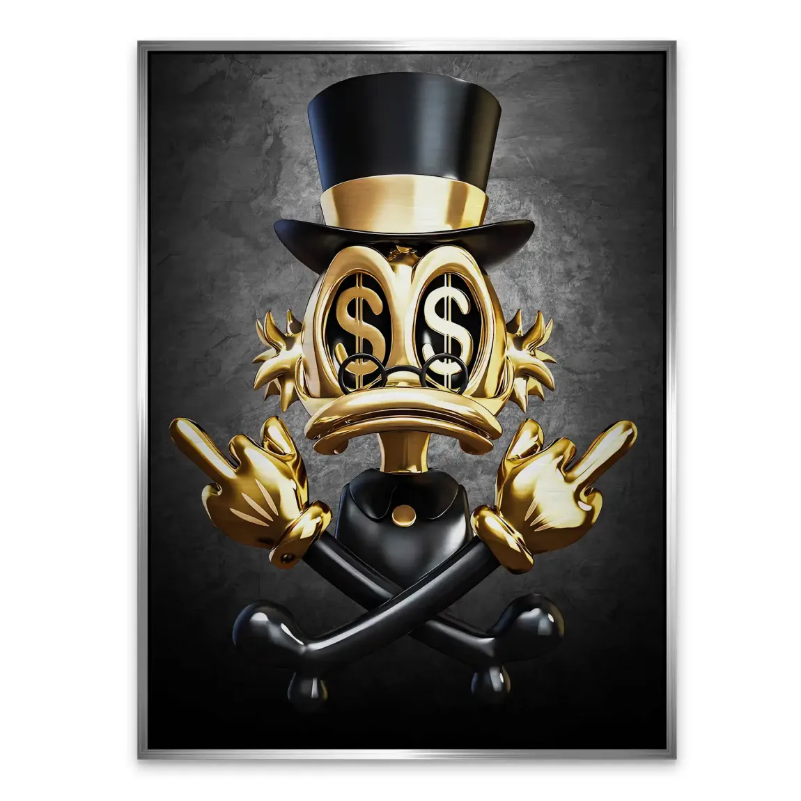 Dollar Vision Duck Alu Gebürstet Bild