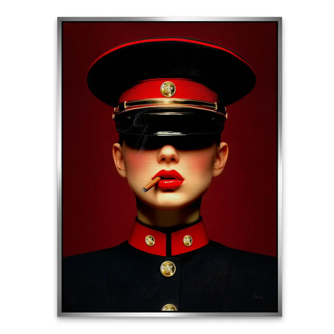 Russian Girl Alu Gebürstet Bild