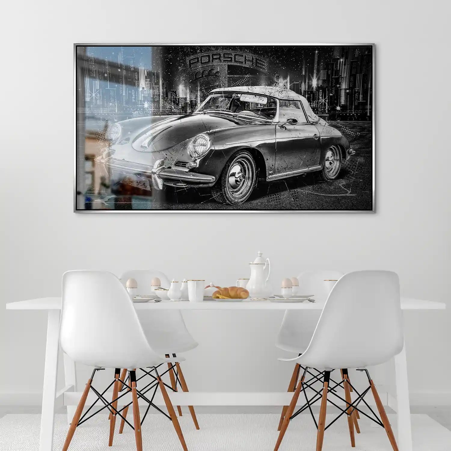 Porsche 356 Modern Alu Gebürstet Bild INGALERIE